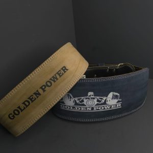 کمربند بدنسازی چرم GOLDEN POWER حرفه ای